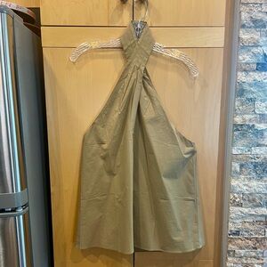 Banana Republic Tan Halter Sleeveless Blouse
